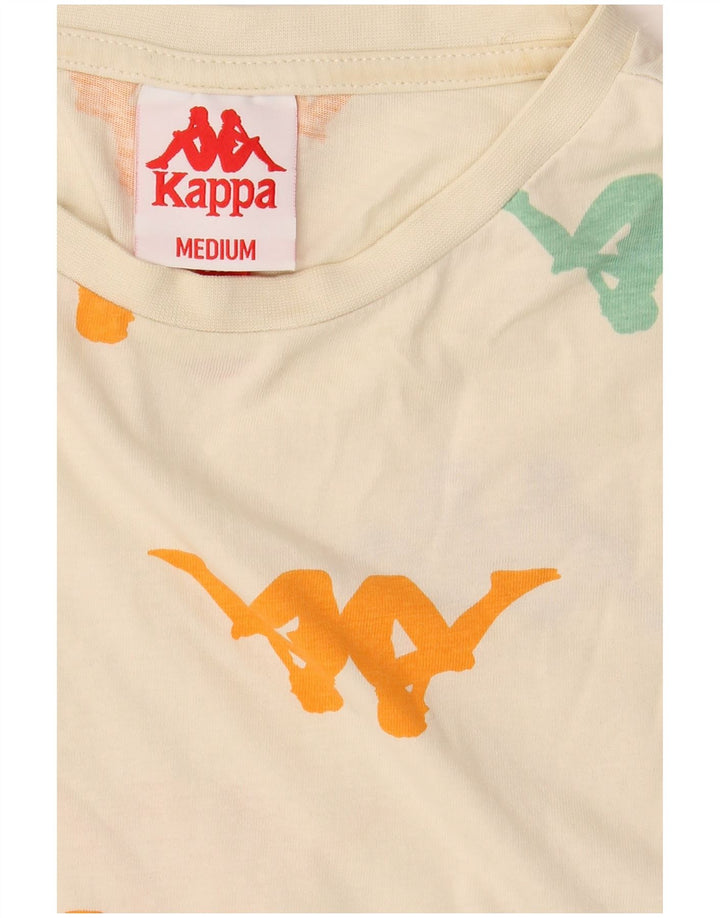 Kappa Herren Grafik-T-Shirt-Oberteil Mittelweiß