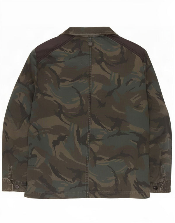 Giacca militare da uomo G-Star UK 40 Large Verde Mimetico Poliestere