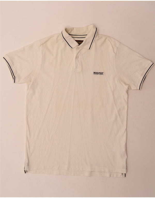 Woolrich Polo Homme XL Blanc Coton