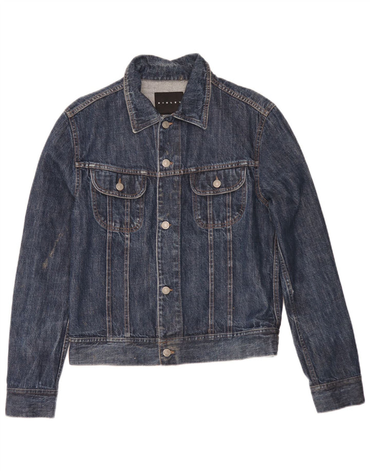 Giacca di jeans da uomo Sisley UK 36 Small Blu Navy
