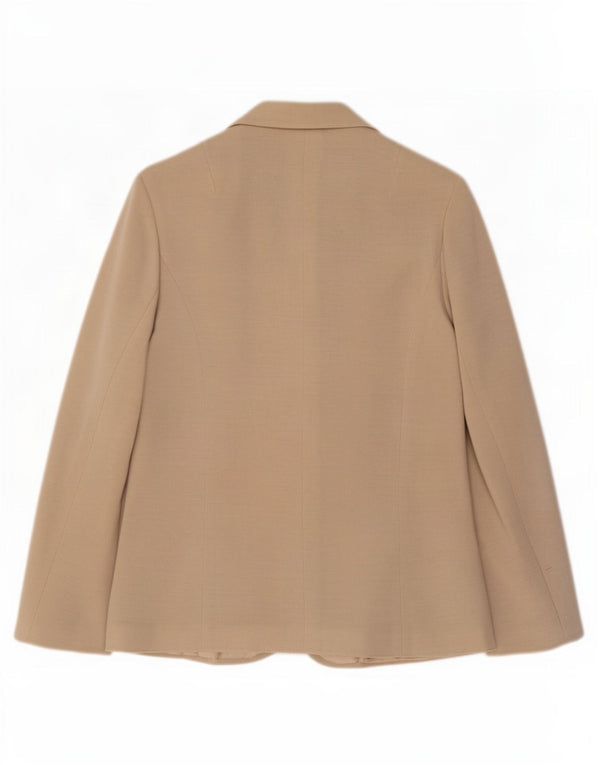 Blazer Vintage pentru femei cu 3 nasturi EU 38 Medium Bej Acrilic