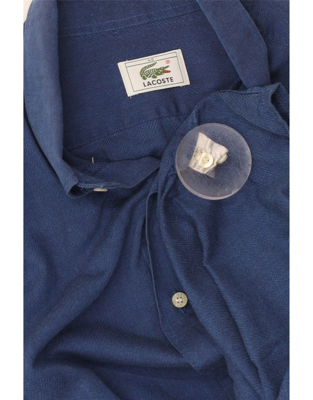Cămașă pentru bărbați LACOSTE Mărimea 40 Bumbac albastru mediu