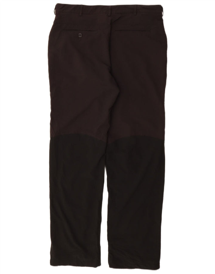 NIKE Mens Straight Casual Trousers W34 L32 Black Polyester
