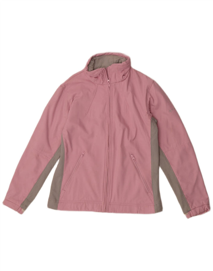 Columbia Womens Interchange Tracksuit Top Jacket UK 14 Medium Pink