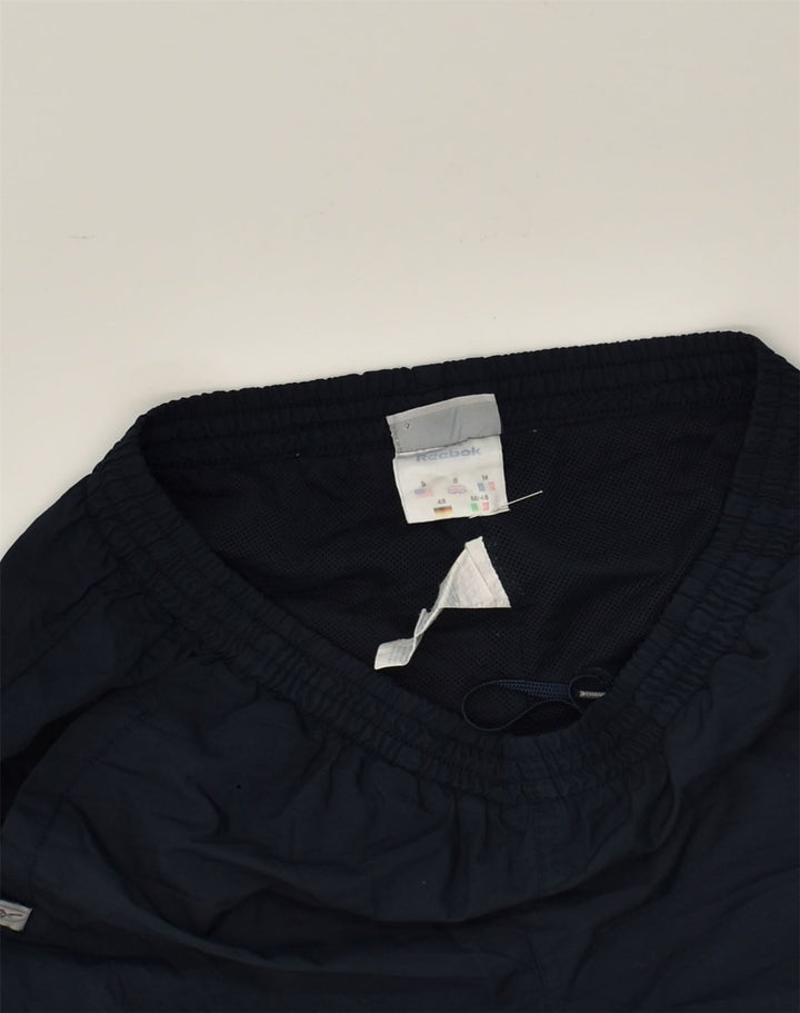 REEBOK Mens Sport Shorts Medium Navy Blue Polyester | Vintage Reebok | Thrift | Second-Hand Reebok | Used Clothing | Messina Hembry 