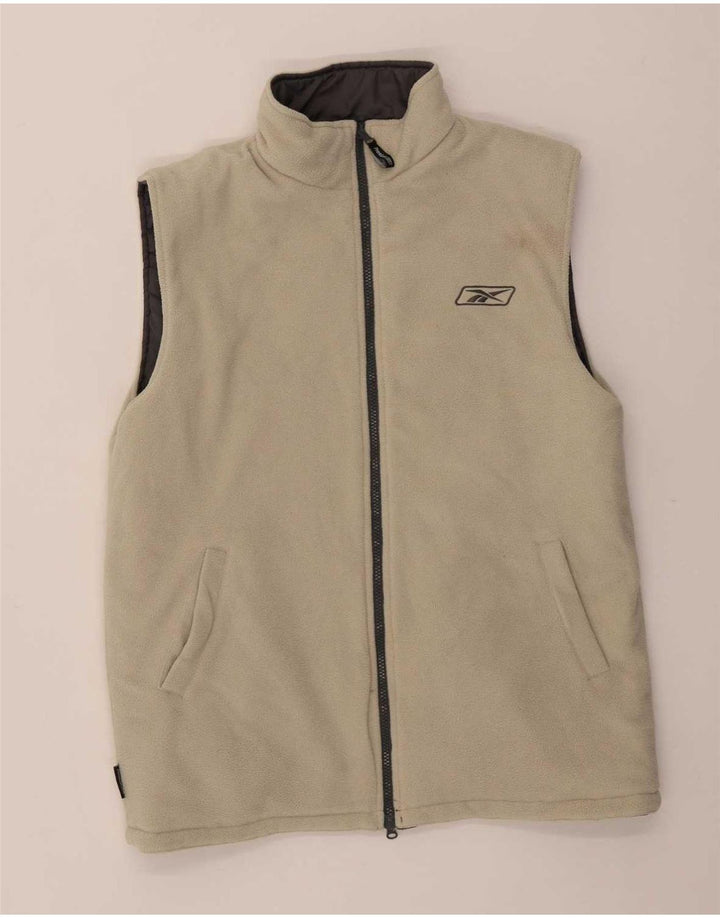 Reebok Womens Reversible Padded Gilet UK 14 Large Grey
