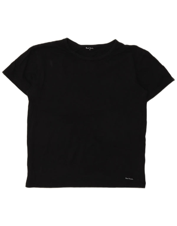 Paul Smith Γυναικείο T-Shirt Top UK 14 Medium Black Cotton