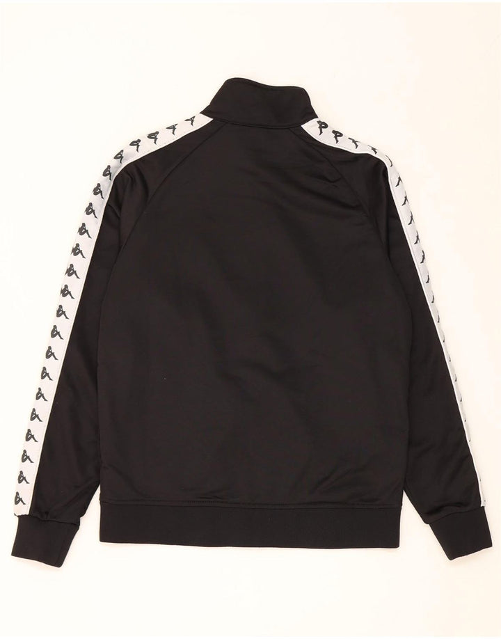 Kappa Herre grafisk træningsdragt Topjakke Medium Sort Colourblock Polyester