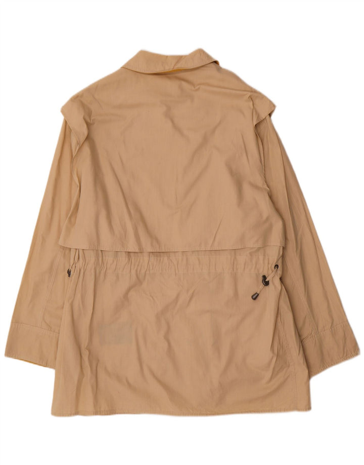 Vintage Womens Trench Coat IT 46 Large Beige Cotton
