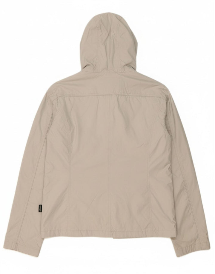 KAPPA Womens Hooded Rain Jacket UK 18 XL White Polyamide