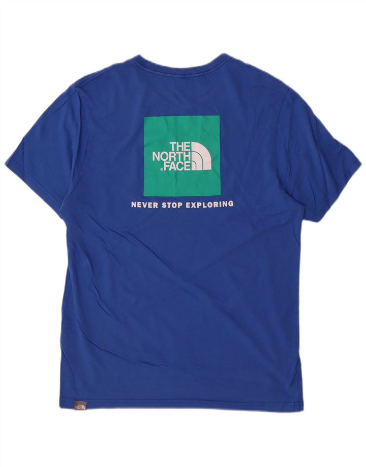 The North Face Mens Graphic T-Shirt Top Medium Blue Cotton