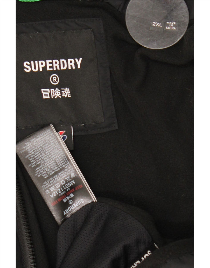 Superdry Polstret Herrejakke UK 44 2XL Sort Polyester