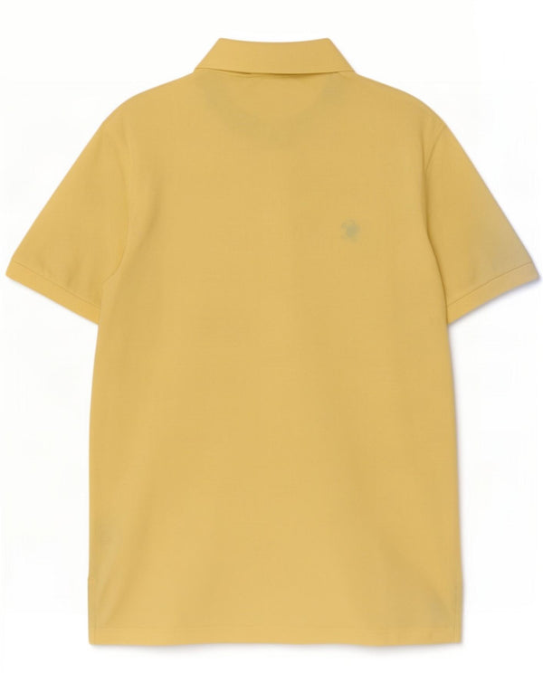 Polo da uomo slim fit Brooks Brothers grande in cotone giallo