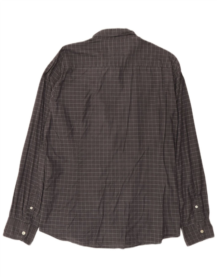 Ανδρικό πουκάμισο Massimo Dutti XL Grey Check