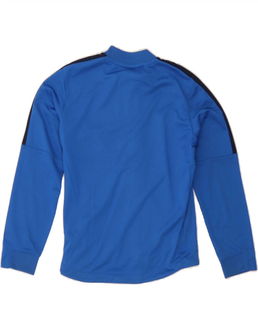 NIKE Boys Dri Fit Tracksuit Top Jacket 8-9 Years Small Blue Colourblock Vintage Nike and Second-Hand Nike from Messina Hembry 