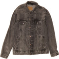 ZARA Mens Denim Jacket UK 40 Large Grey Cotton Vintage Zara and Second-Hand Zara from Messina Hembry 
