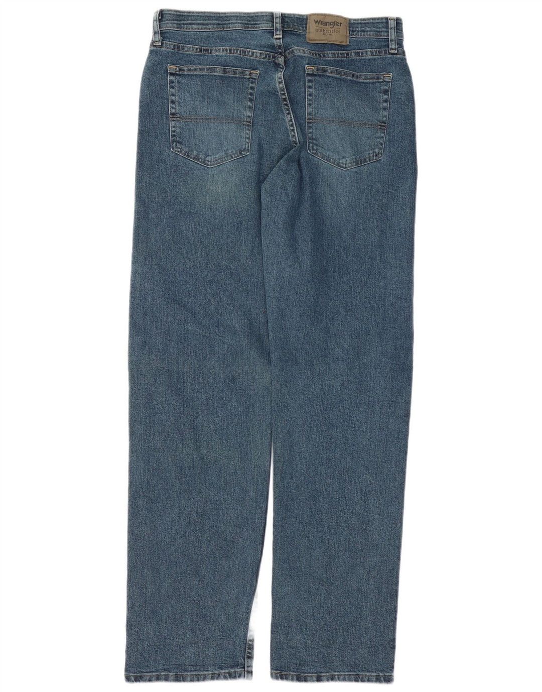 Wrangler Mens Straight Jeans W32 L34 Blue Cotton