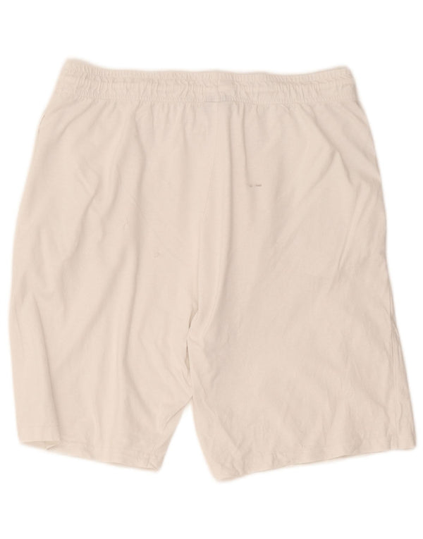 Lotto Mens Sport Shorts Grande Algodão Branco