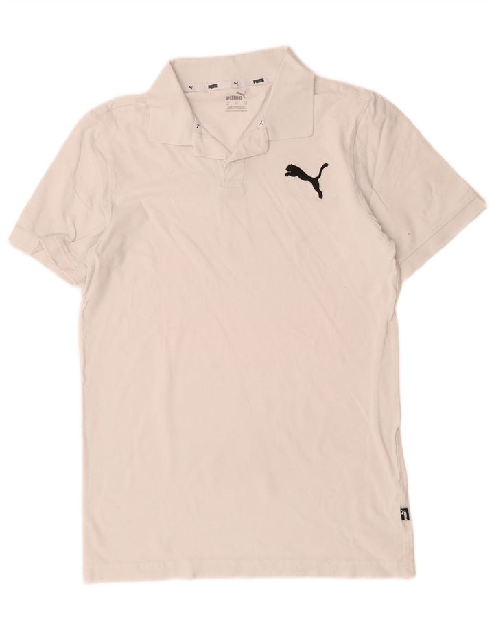 Polo Puma Uomo XS Cotone Bianco