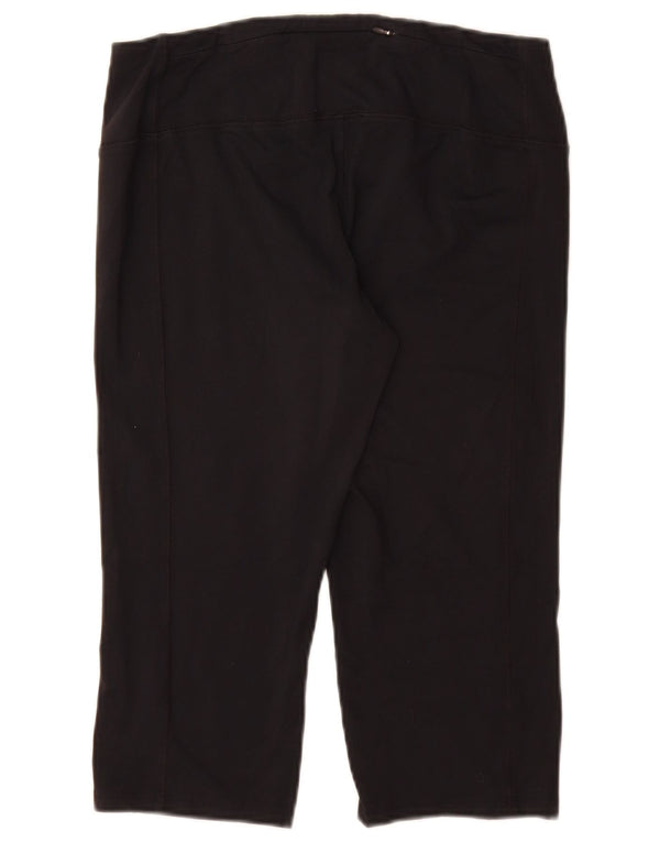 Marks & Spencer Capri Leggings til kvinder UK 16 Stor sort polyamid