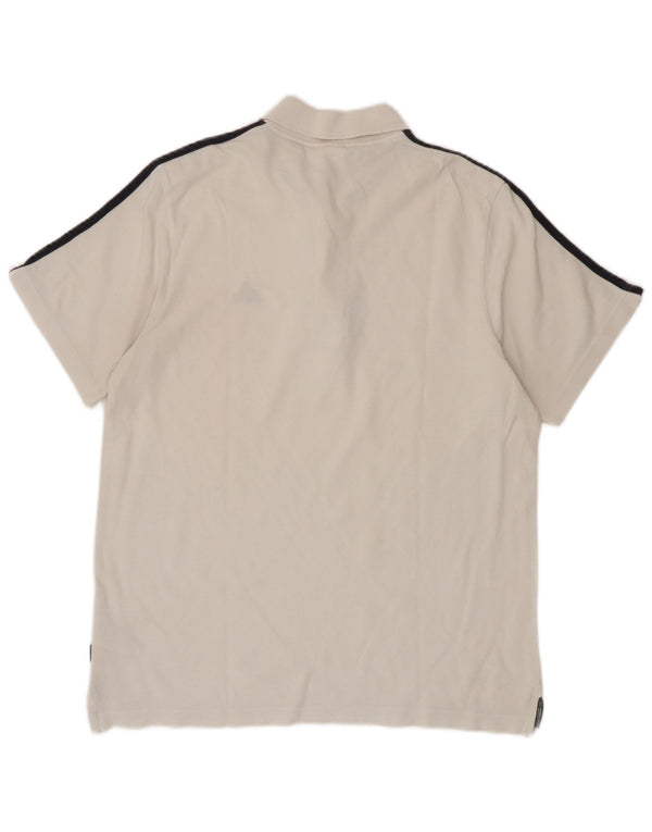 Adidas Polo Homme Blanc Moyen Coton