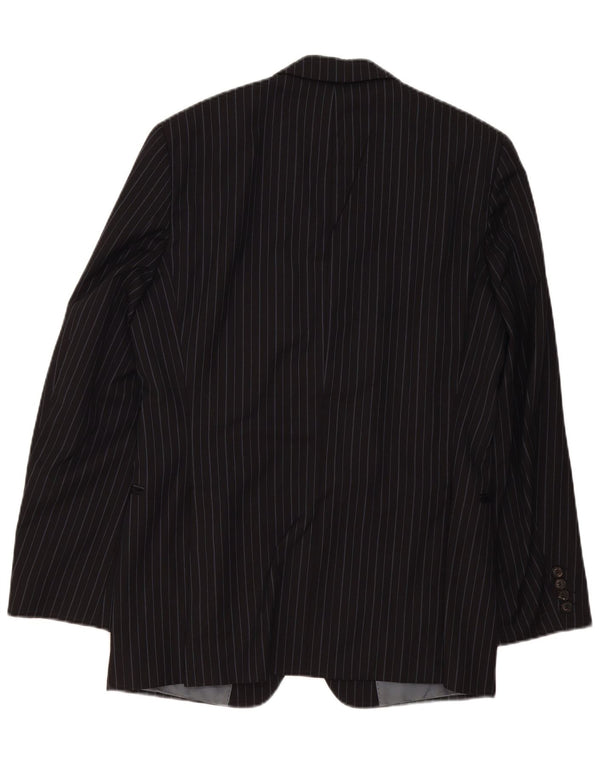 Giacca blazer da uomo Vitale Barberis Canonico UK 40 grande gessato nero