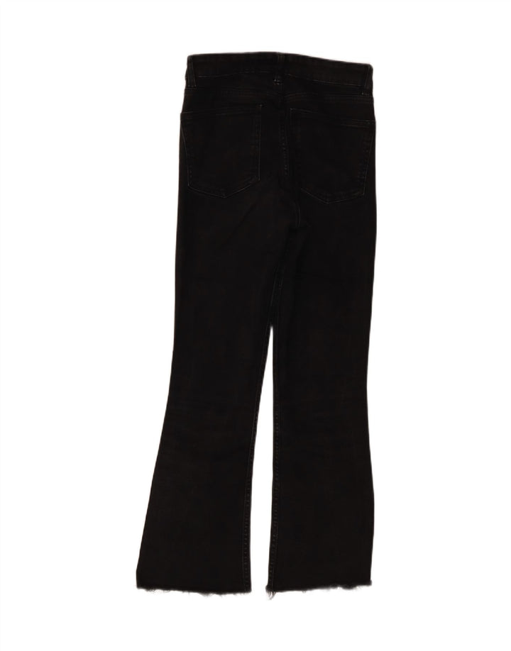 Zara Womens Flared Jeans EU 36 XS W26 L25 Black