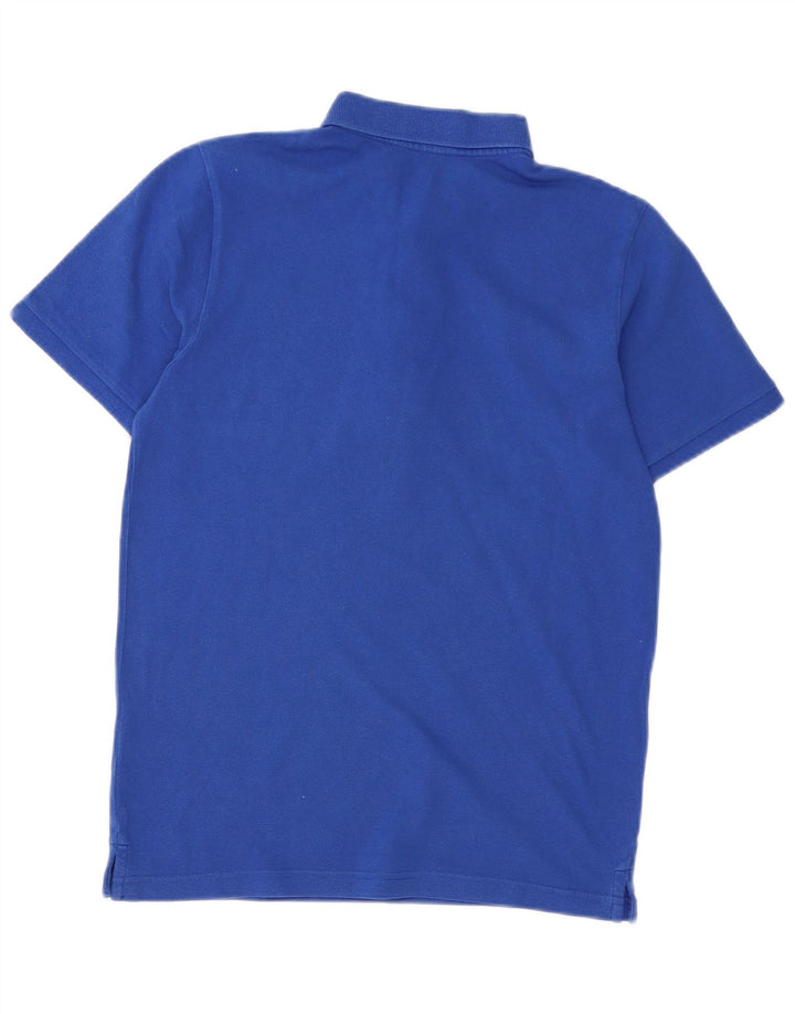 Rifle Mens Polo Shirt Medium Blue Cotton