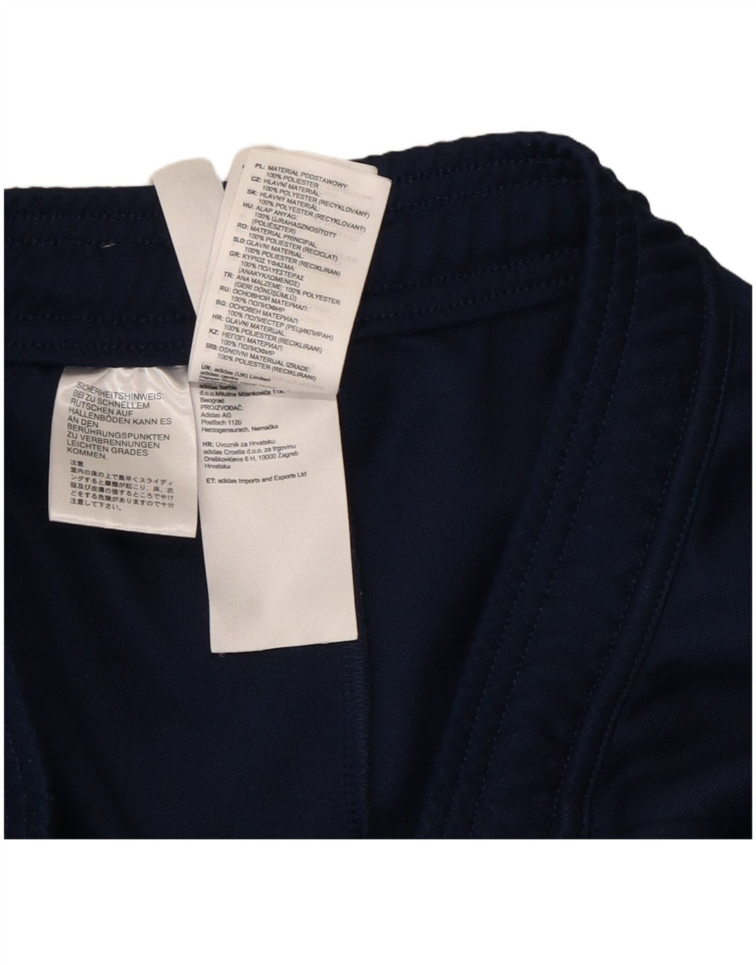 Adidas Mens Aeroready Tracksuit Trousers Medium  Navy Blue Polyester