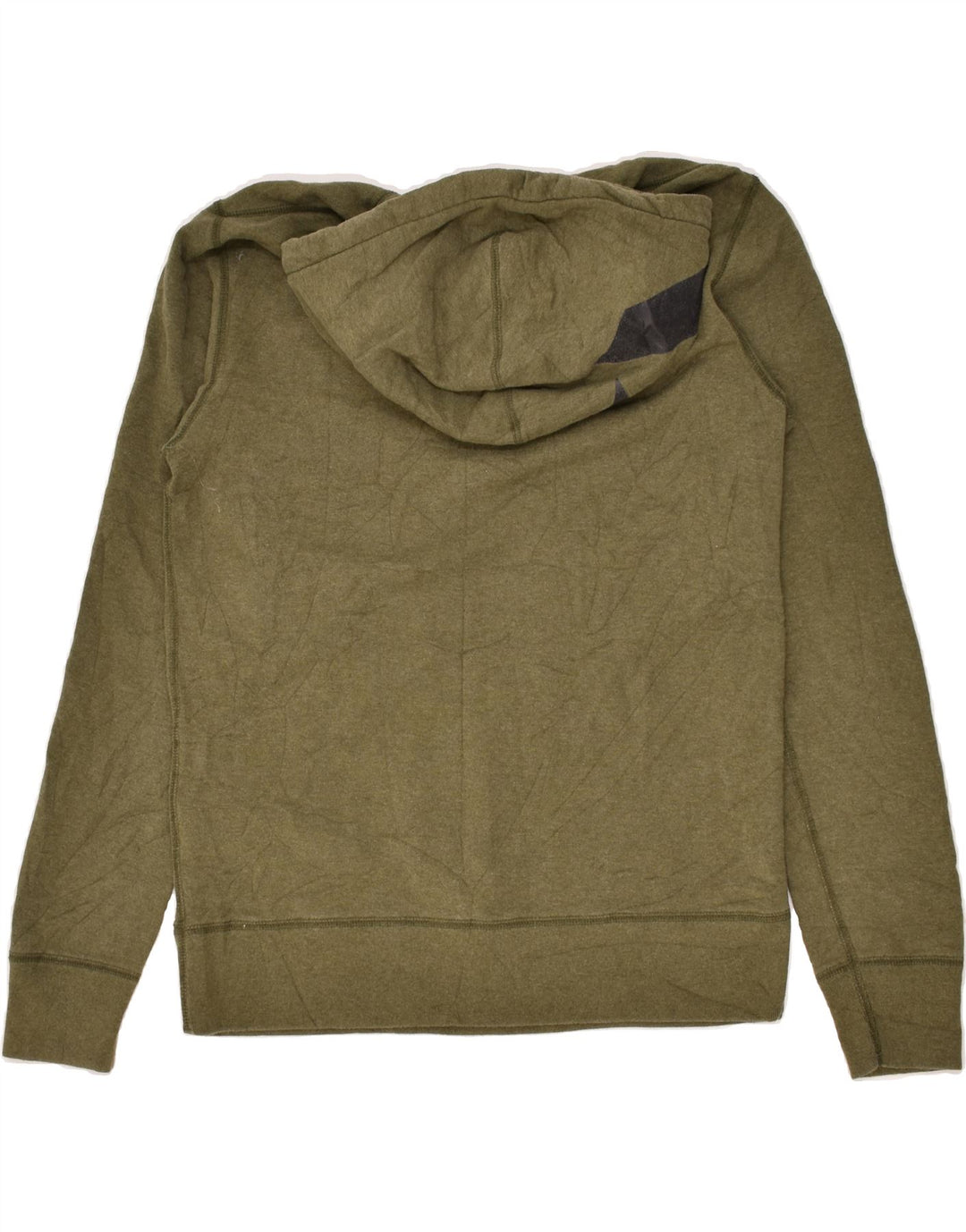 CONVERSE Mens Graphic Hoodie Jumper XS Khaki Cotton | Vintage Converse | Thrift | Second-Hand Converse | Used Clothing | Messina Hembry 