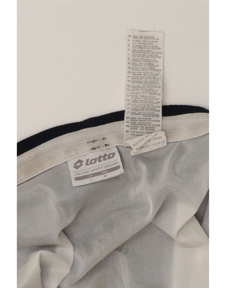 Pantaloncini sportivi da uomo Lotto Large in poliestere blu navy