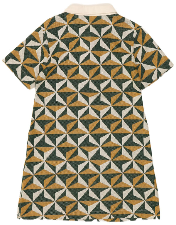 Zara Womens Polo Dress UK 10 Small Green Geometric