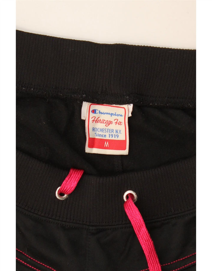 Champion Womens Tracksuit Trousers Joggers UK 14 Medium Black