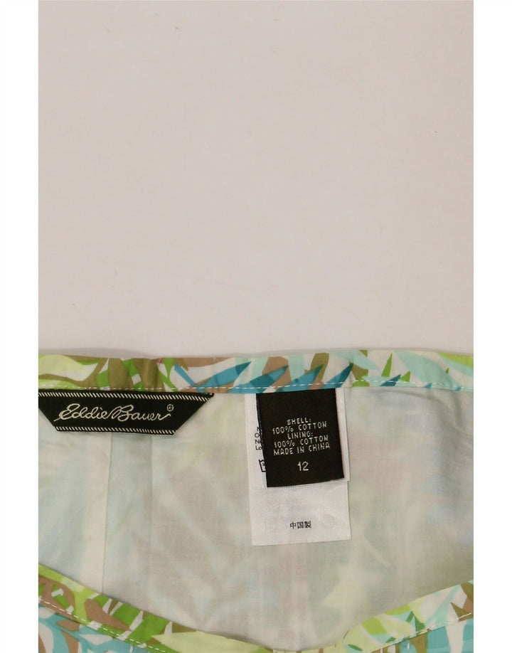 EDDIE BAUER Womens A-Line Skirt US 12 Large W32  Multicoloured Floral
