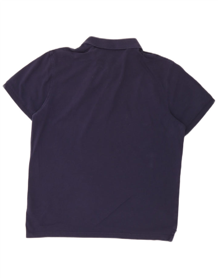 Gant Mens Polo Shirt Large Navy Blue Cotton