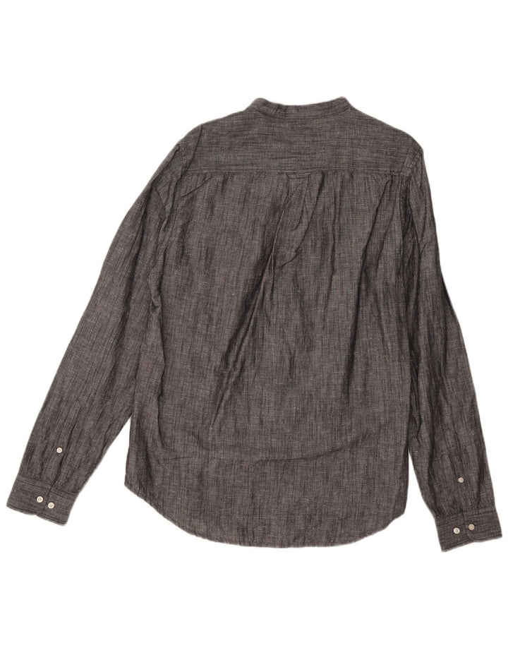 Camisa masculina Superdry grande linho cinza