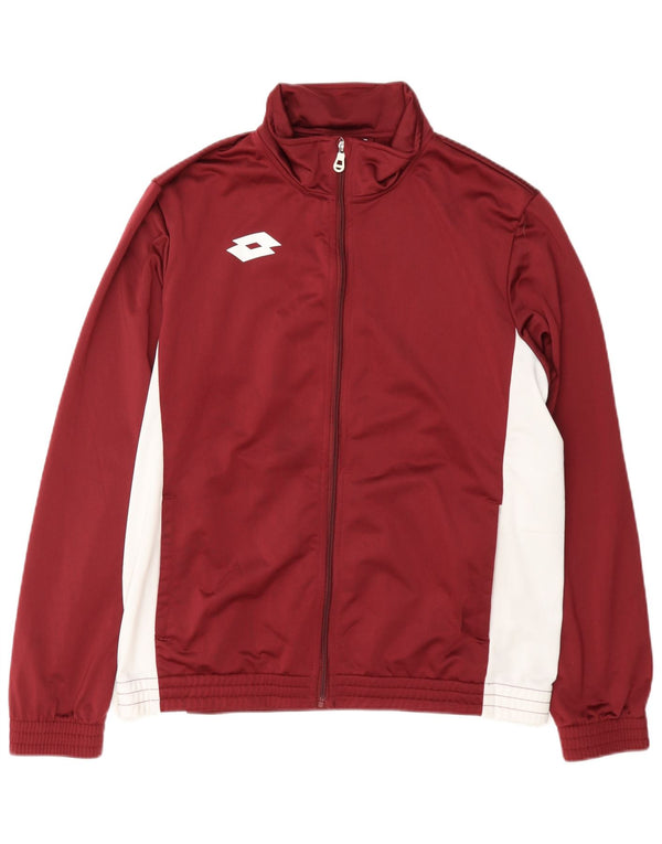 Lotto Træningsdragt til mænd Topjakke Medium Burgund Colourblock Polyester