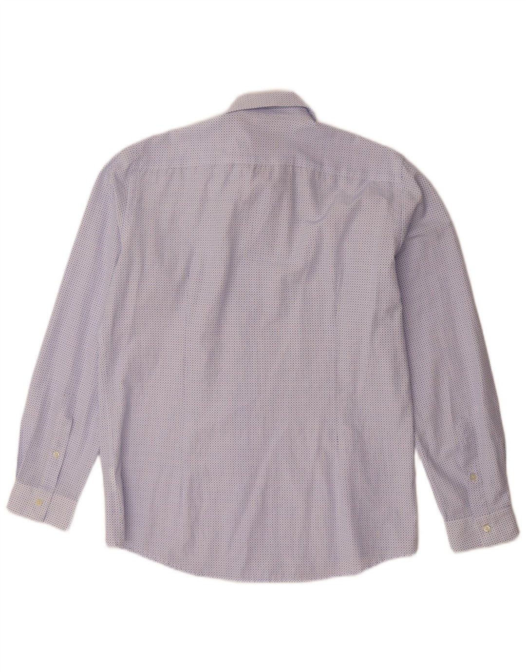 Liu Jo Mens Slim Fit Shirt Size 16 41 Large Blue Geometric