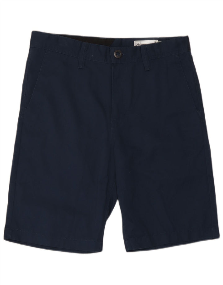 Pantalones cortos chinos Volcom para hombre W29 Small Poliéster azul marino