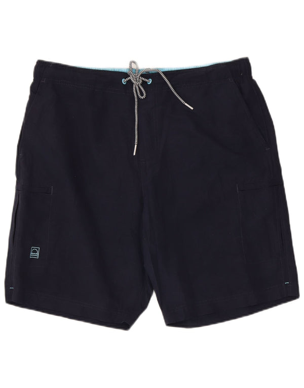 Marks & Spencer Mens Swimming Shorts Large Navy Blue Polyester