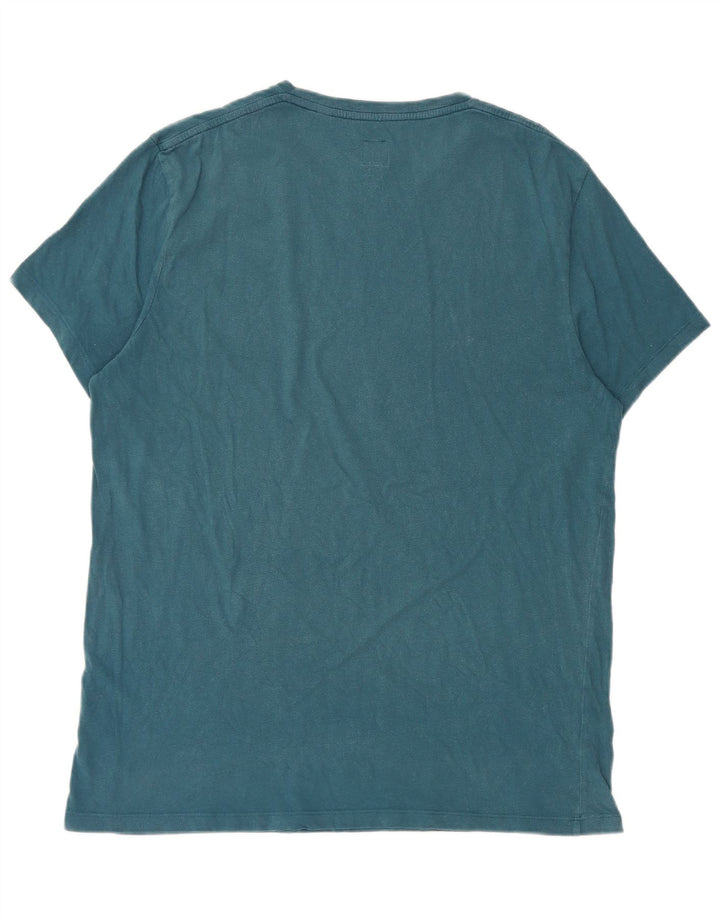 Jack Wills Mens Graphic T-Shirt Top Medium Blue Cotton