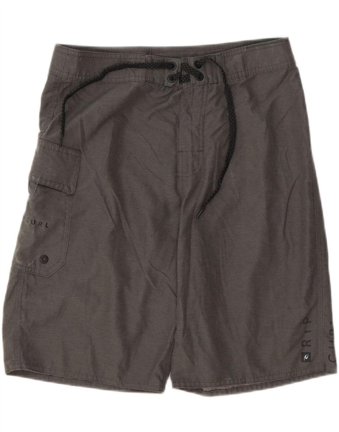 RIP CURL Mens Graphic Swimming Shorts Small  Grey Vintage Rip Curl and Second-Hand Rip Curl from Messina Hembry 