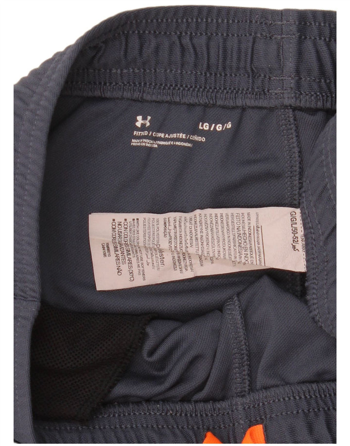Under Armour Womens Tracksuit Trousers UK 14 Large Navy Blue Polyester