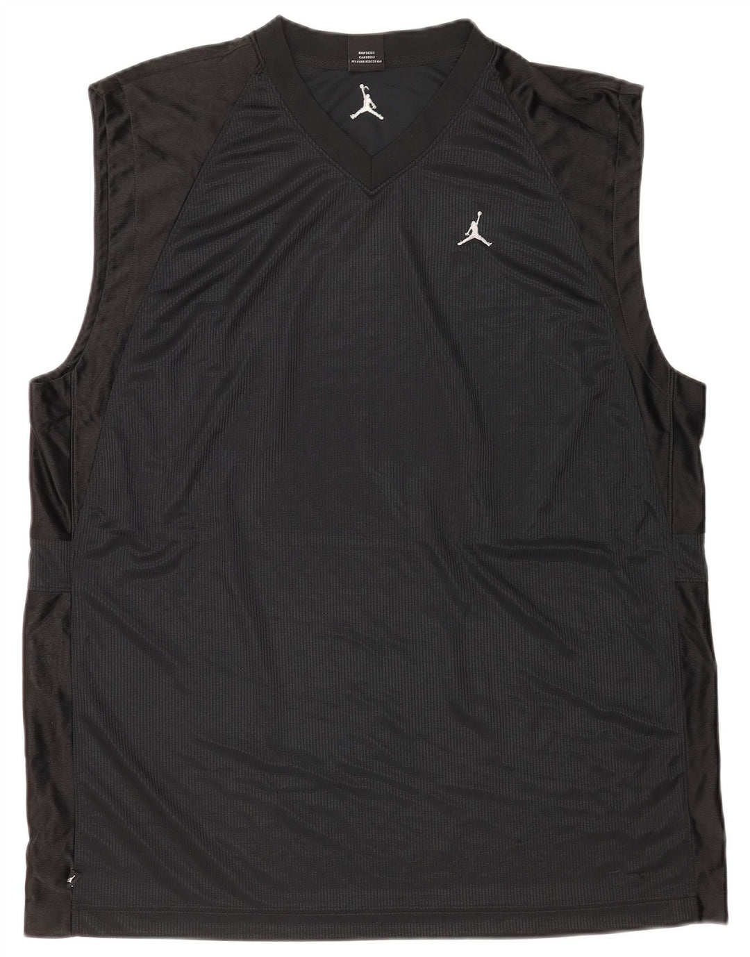Camiseta sin mangas Jordan para hombre UK 47/48 2XL Poliéster negro