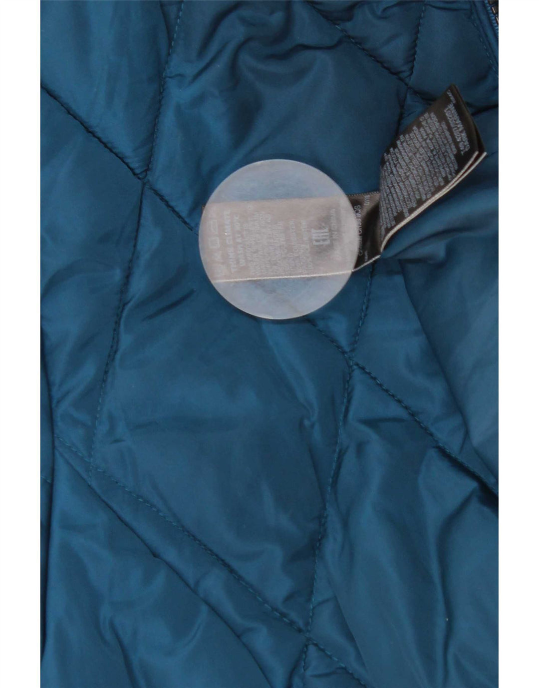 Giacca imbottita trapuntata da donna Marks & Spencer UK 12 poliestere blu medio