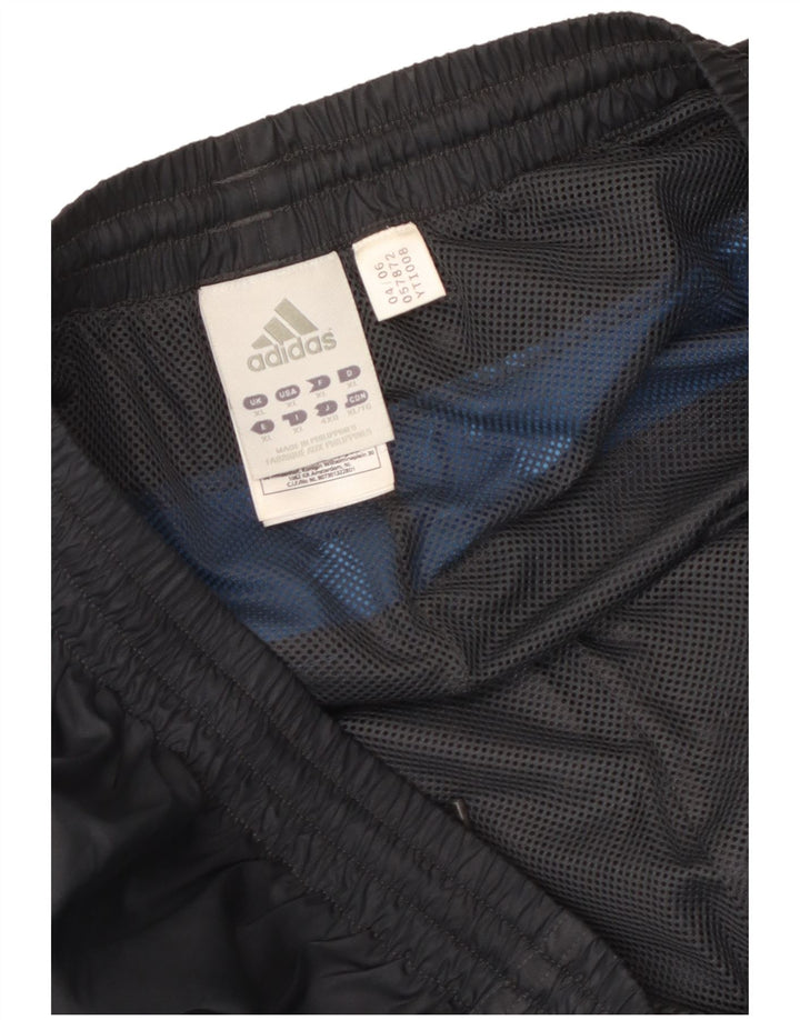 Adidas Herren-Trainingshose XL, graues Colourblock-Polyester