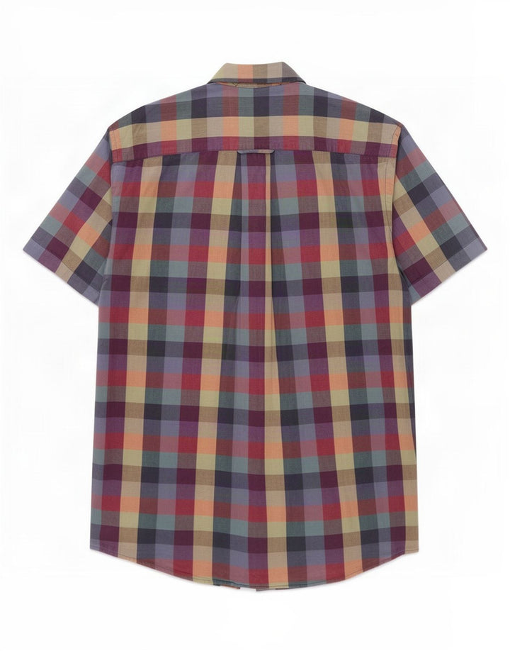 Orvis Womens Short Sleeve Shirt Large Multicoloured Gingham Cotton