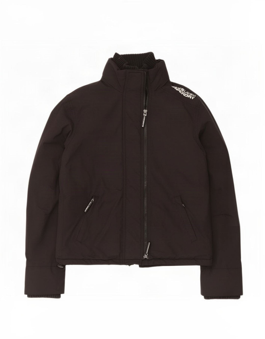 Superdry regnjakke til kvinder UK 18 XL sort nylon