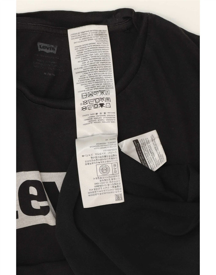 Levi's Herre grafisk T-shirt top mellem sort bomuld