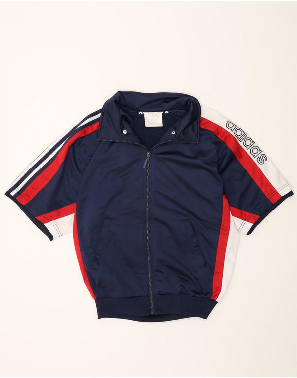 Jachetă de top pentru trening grafic Adidas pentru bărbați Marea Britanie 36/38 Mic, bleumarin